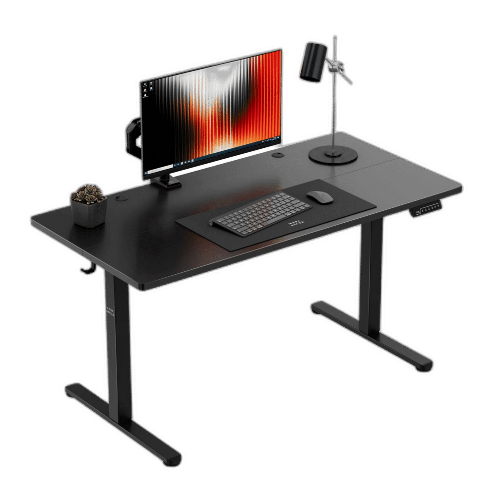 Mark Adler Leader 7.3 Black 140 cm - podesivi radni sto sa monitorom, tastaturom i mišem