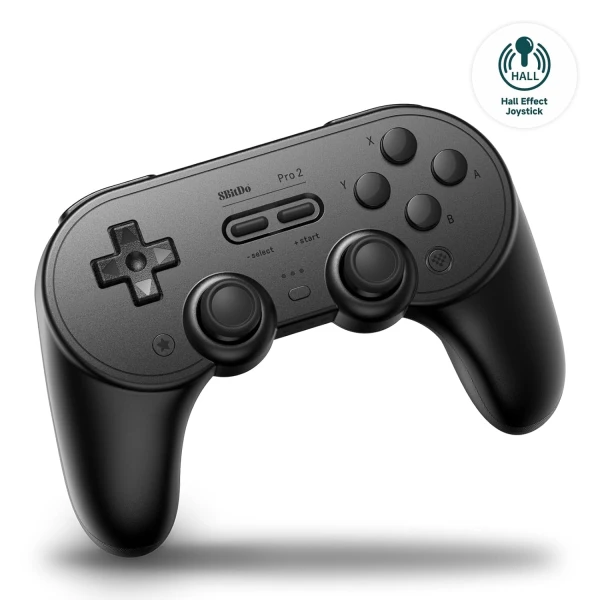 Bežični gamepad 8BitDo Pro 2 BT/2.4Ghz/Multi platform/Vibracija/Hall Effect/TMR/Black