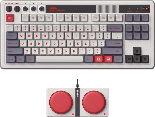 Bežična tastatura 8BitDo Retro 87/mehanička/RGB/N Edition + Dual Super Buttons