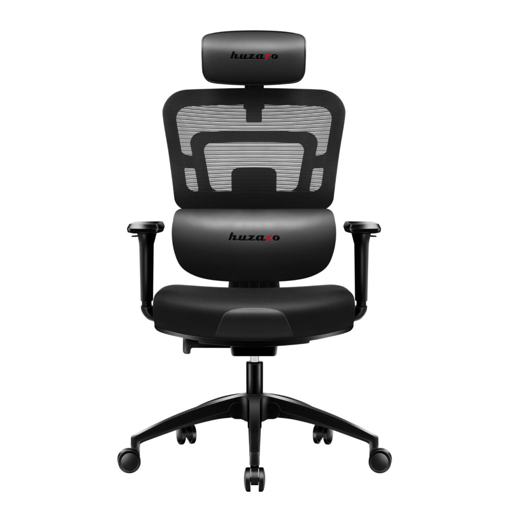 Gejmerska stolica Huzaro Combat 7.0 crna – pogled spreda