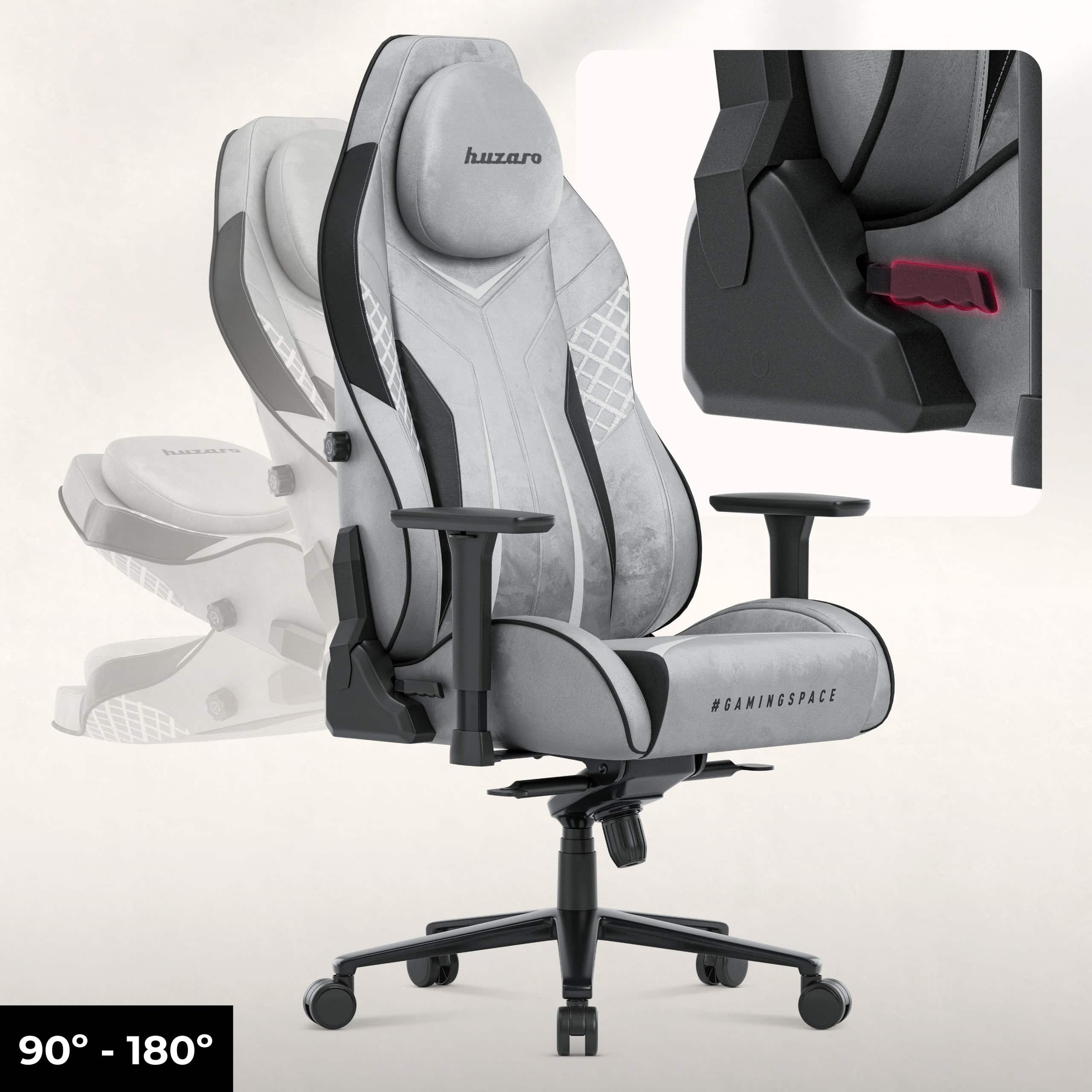 Huzaro Force 8.3 Grey – UltraGravity nagib naslona 90-180 stepeni