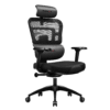Gejmerska stolica Huzaro Combat 7.0 crna – prednja strana