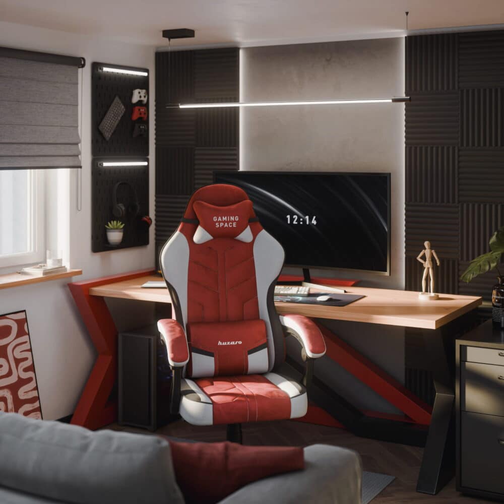 hqxaj6 Gaming stolica Huzaro Force 2.7 Crvena