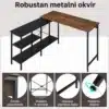 Nuvora ugaoni sto – detalj konstrukcije