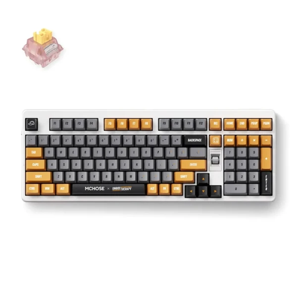 Gaming tastatura MCHOSE x Unbox Therapy UT98 Retro Therapy/Silent Peach V3 Switch