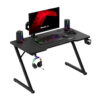 Gejmerski sto Huzaro Hero 2.5 crni sa monitorom, tastaturom i slušalicama