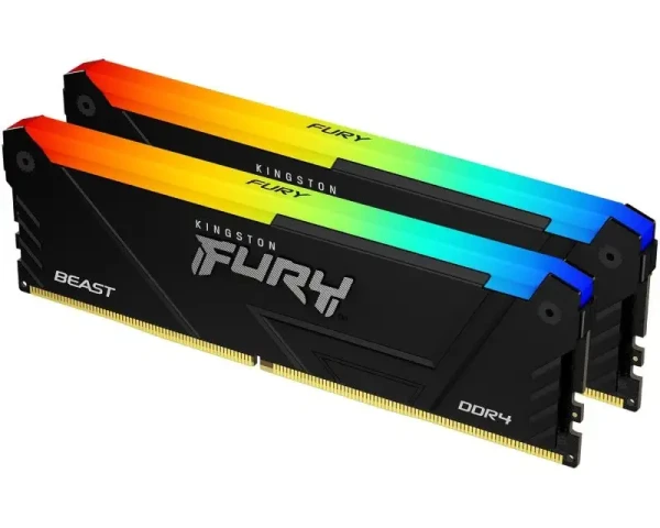 145839 Memorija DDR4 64GB(2x16GB) 3200MHz Kingston Beast RGB KF432C16BB2AK2/64 Fury