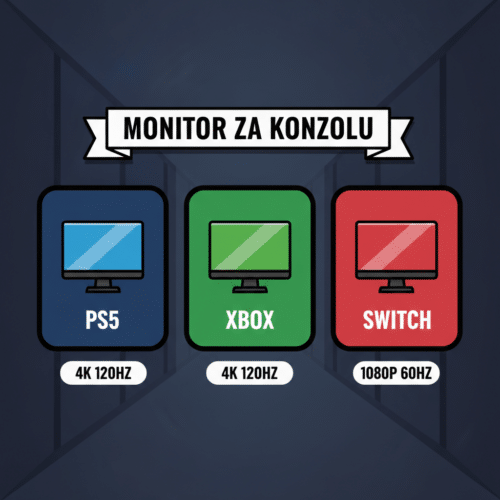 Poredjenje gaming monitora za PS5, Xbox i Nintendo Switch