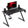 Gejmerski sto Huzaro Hero 2.5 RGB LED 120x60 cm sa RGB trakom, monitorom i gejmerskom opremom