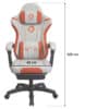 Dimenzije gejmerske stolice Oblivion Phantom: širina sedišta 45 cm i ukupna visina 125 cm