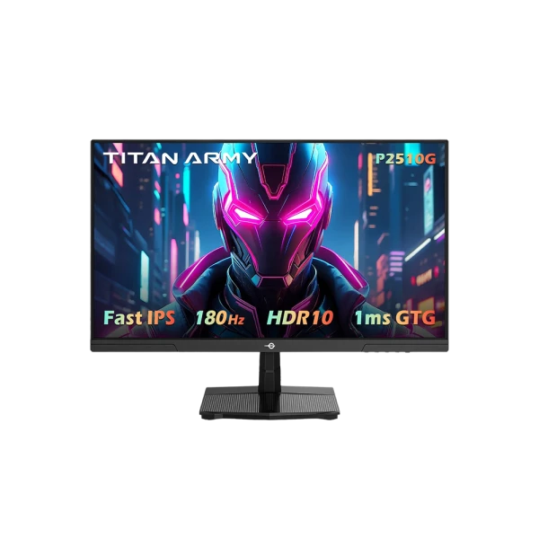 Gaming Monitor 24.5 Titan Army P2510G 1920x1080/FHD IPS/1ms/180Hz/HDMi/DP/HDR10/Tilt
