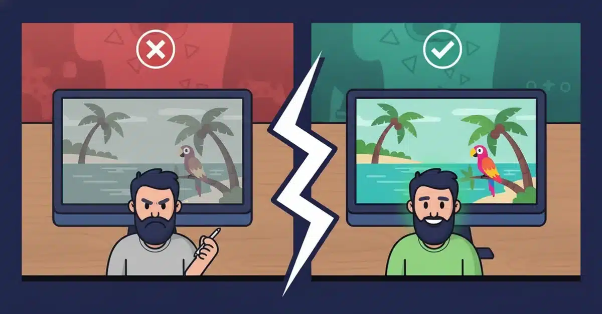 Ista slika na monitoru sa uskim gamutom i na monitoru sa širokim gamutom boja